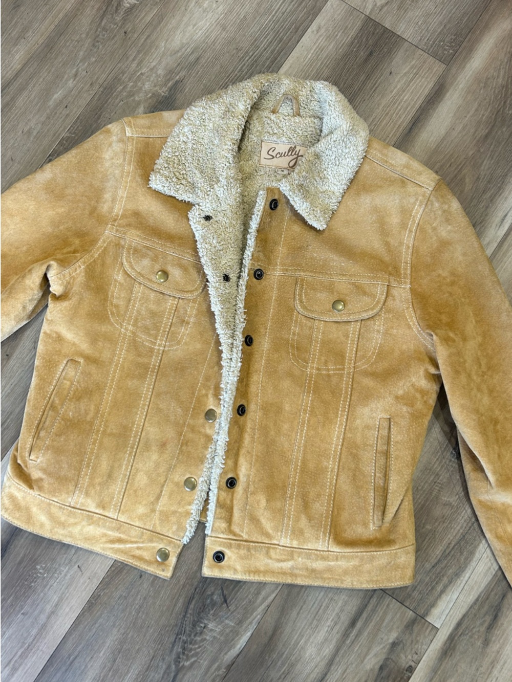 Cute Trendy Scully Leather Suede Jacket